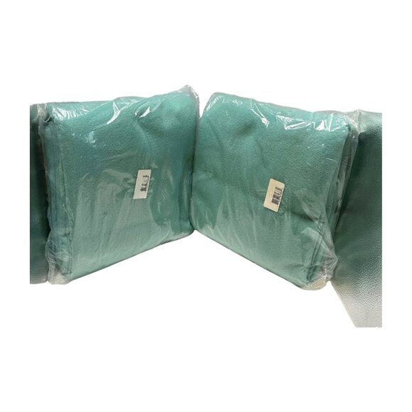 MCM Blankets Sea Green 72 x 90  Lot 2 New Sealed Canada Vintage 1970s Acrylic - Picture 2 of 10